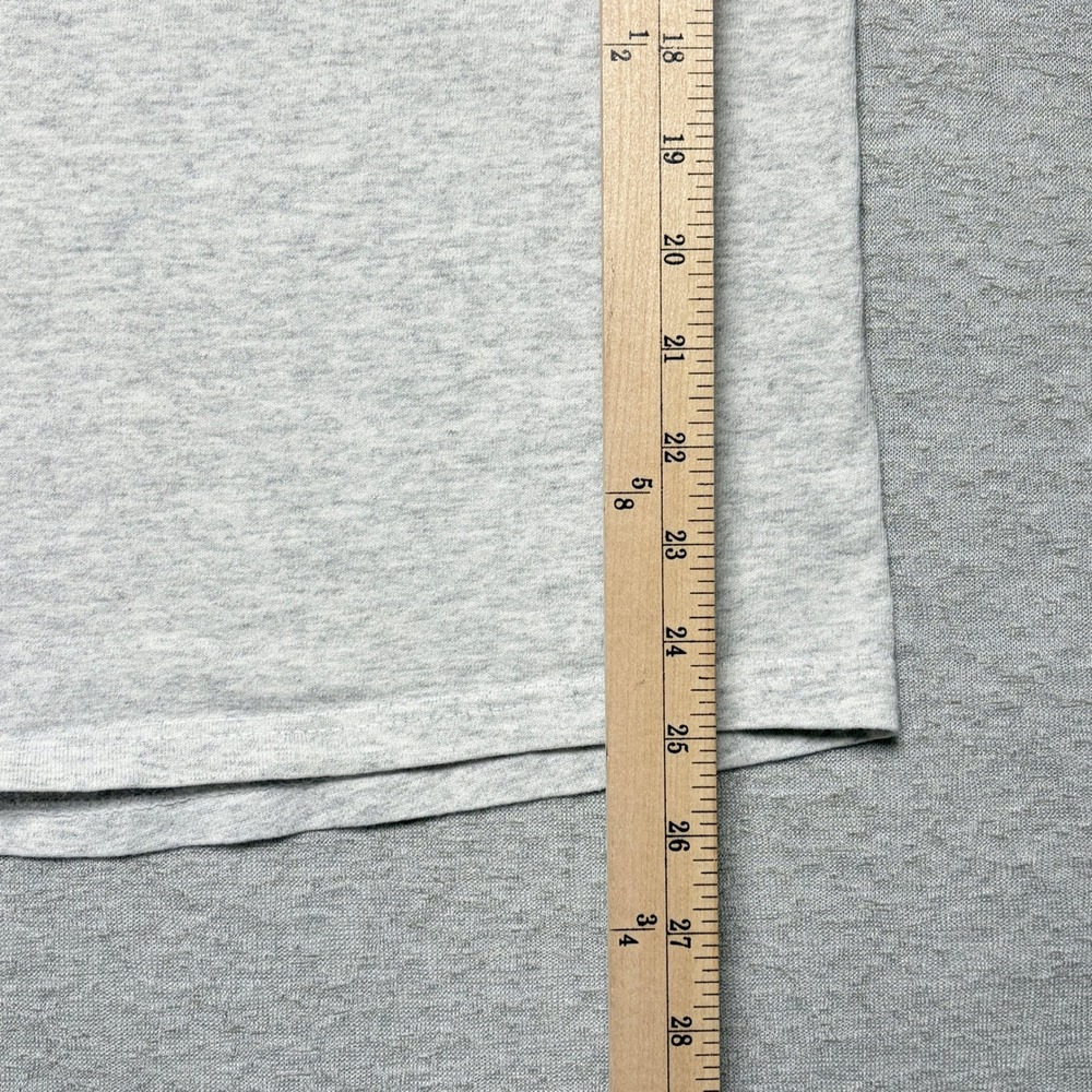 Champion Mens T-Shirt Large Gray Script Logo Short Sleeve Embroidered - Picture 10 of 10